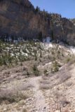 Mt_Charleston_320_04222017 - Faint trails leading me closer to the snow field leading up to that mysterious waterfall that I thought was Little Falls