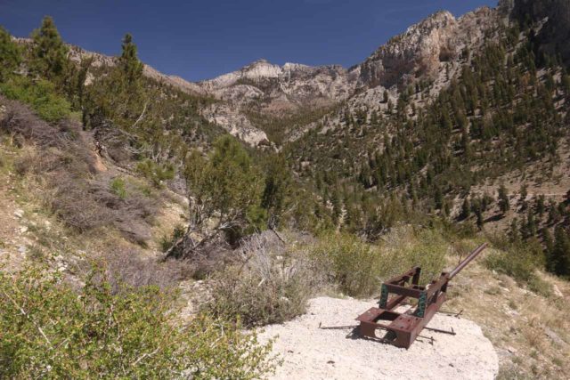 Mt_Charleston_367_04222017 - One of the strange relics that I saw during my scramble to and from 'Medium Falls' in the Mt Charleston area