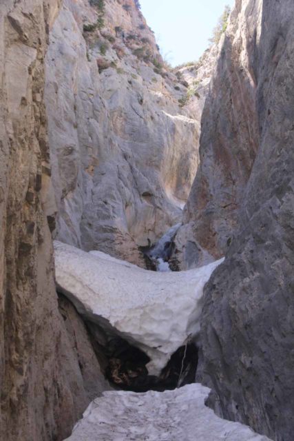 Mt_Charleston_423_04222017 - Little Falls mostly covered in snow when I showed up in late April 2017