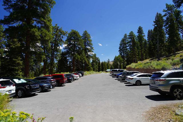 Mt_Charleston_555_08112020 - Looking back at the upper parking lot for the Cathedral Rock Trailhead, which was my starting point for the Little Falls adventure when I did this hike in August 2020