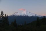 Mt_Shasta_365_06192016 - Pink lenticular cloud crowning the summit of Mt Shasta at sunset