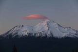 Mt_Shasta_373_06192016 - Closer look at the pink lenticular cloud atop of the summit of Mt Shasta