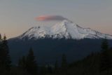 Mt_Shasta_395_06192016 - Non-polarized view of Mt Shasta as the pink lenticular cloud was starting to lose its color
