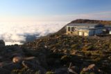 Mt_Wellington_024_11282017 - Looking past a station perched above the fog from the summit of Mt Wellington