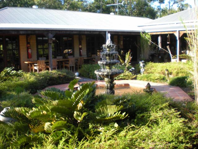 This Australian manor with a garden in its centre was about as close to a homestay as we've done