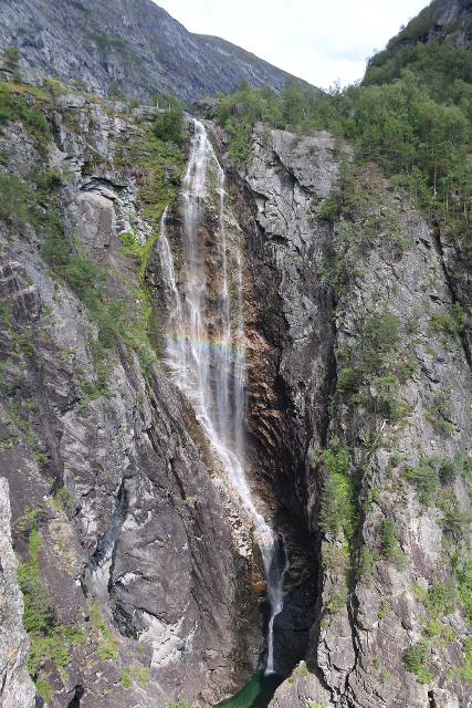 Muldalsfossen_186_07172019 - Muldalsfossen with an afternoon rainbow streaking across it