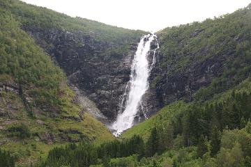Sanddalsfossen was perhaps the most remarkable of the waterfalls in the quiet Myklebustdalen Valley. Julie and I first noticed the 150m falls while briefly touring the valley as it sat quite...