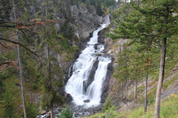 Mystic Falls was a very attractive multi-tiered cascading waterfall said to tumble with a cumulative height of about 70ft on the Little Firehole River.  What was striking about this impressive...