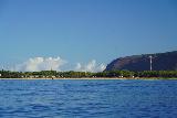 Na_Pali_Cruise_007_11212021 - Looking towards a beach near a military base by the Barking Sands on the far western side of Kaua'i