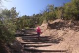 Nambe_Falls_015_04152017 - Tahia making her way up the climbing trail to Nambe Falls