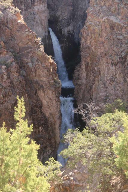 Nambe_Falls_037_04152017 - Focused look at the two main drops of Nambe Falls