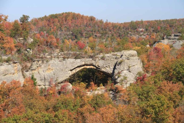 Natural_Arch_of_Kentucky_005_20121021 - Further to the west of Cumberland Falls, we visited the Natural Arch of Kentucky, which was surrounded by gorgeous Autumn colors making the experience that much more memorable