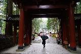 Nikko_008_04142023 - Continuing through the gate and torii gates for the Nikko Futarasan Jinja Shrine on a rainy day