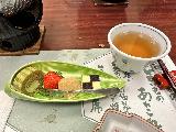 Nikko_dinner_010_jx_04142023.JPEG - Our dessert served up during our dinner table at the Kozuchi no Yado Tsurukame Daikichi in Nikko
