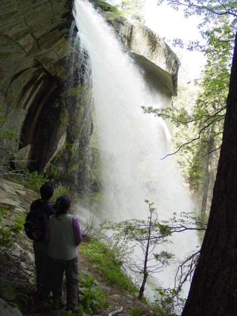 Nobe_Young_Falls_023_05292005 - Mom and Dad checking out Nobe Young Falls from its backside during our visit in late May 2005