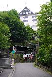 Noboribetsu_262_07132023 - Looking up a street leading towards some bear museum within Noboribetsu Onsen