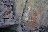 Nourlangie_Rock_054_06132022 - Some Aboriginal Rock Art panel showing a hunting scene at Nourlangie Rock