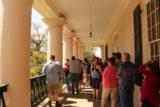 Oak_Alley_Plantation_113_03142016 - Our large tour making their way back into the Big House of the Oak Alley Plantation