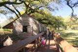 Oak_Alley_Plantation_210_03142016 - Julie and Tahia going house to house at the slaves quarters of the Oak Alley Plantation