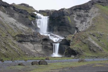 Ofaerufoss was another one of those rugged backcountry waterfalls in the remote interior highlands of Iceland.  This gorgeous multi-tiered waterfall used to have a natural bridge spanning over the...