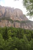 Ordesa_055_06162015 - As I was getting closer to the tree line, I could see more of the imposing cliffs above the trees on the way up to the Cascada de Cotatuero