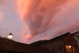 Ordesa_303_06162015 - As the sun went further down the horizon, the clouds became even more pink over Torla