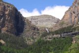 Ordesa_899_06172015 - Distant view towards the Cascada de Cotatuero from a wide open mirador on the valley floor