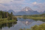 Oxbow_Bend_17_033_08132017 - Zoomed in and composed look at Mt Moran from the reflective Oxbow Bend under satisfying morning light