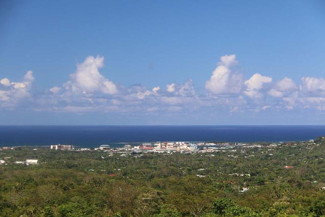 Papaseea_Sliding_Rocks_013_11132019 - From the car park for the Papaseea Sliding Rocks, we could get this view towards the centre of Apia backed by the South Pacific Ocean