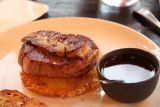 Paris_18_666_07252018 - TAnother decadent seared foie gras on top of a steak served up by L'Escargot Montorgueil in Paris