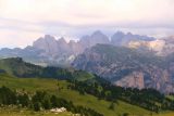 Passo_Sella_013_07172018 - Looking in the opposite direction from the roadside pullout overlooking Passo Sella in the Dolomites of Northern Italy