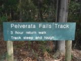 Pelverata_Falls_001_jx_11222006 - Signage at the trailhead for the Pelverata Falls Track as seen during my visit in November 2017