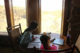 Petit_Jean_SP_080_03162016 - Julie and Tahia checking out the view from our seat at the dining area of the Mather Lodge