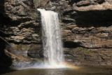 Petit_Jean_SP_259_03162016 - Broad look across the plunge pool at the Cedar Falls with rainbow seemingly more pronounced than earlier on