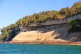 Pictured_Rocks_cruise_083_09302015 - Some cliffs actually got the benefit of the Autumn afternoon light during our 2pm cruise