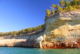 Pictured_Rocks_cruise_164_09302015 - Another impressive part of the Pictured Rocks showing just how sheer and colorful these cliffs were