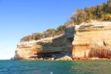 Pictured_Rocks_cruise_174_09302015 - This part of the Pictured Rocks looked like it underwent a big rockfall
