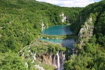As opposed to being any singular attraction, the Plitvice Waterfalls are really a large network of karstic lakes and waterfalls.  Just imagine walking besides and even right over...