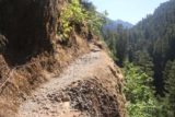 Punch_Bowl_Falls_17_056_08182017 - This part of the Eagle Creek Trail had leges aided with metal wires or rope against the cliffs to help with the potential mental block that could be induced by the dropoffs and the width of the ledges