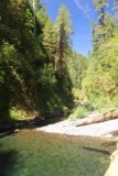 Punch_Bowl_Falls_17_094_08182017 - Looking downstream at Eagle Creek from the wide shores nearby the view of the Punch Bowl Falls during my August 2017 visit