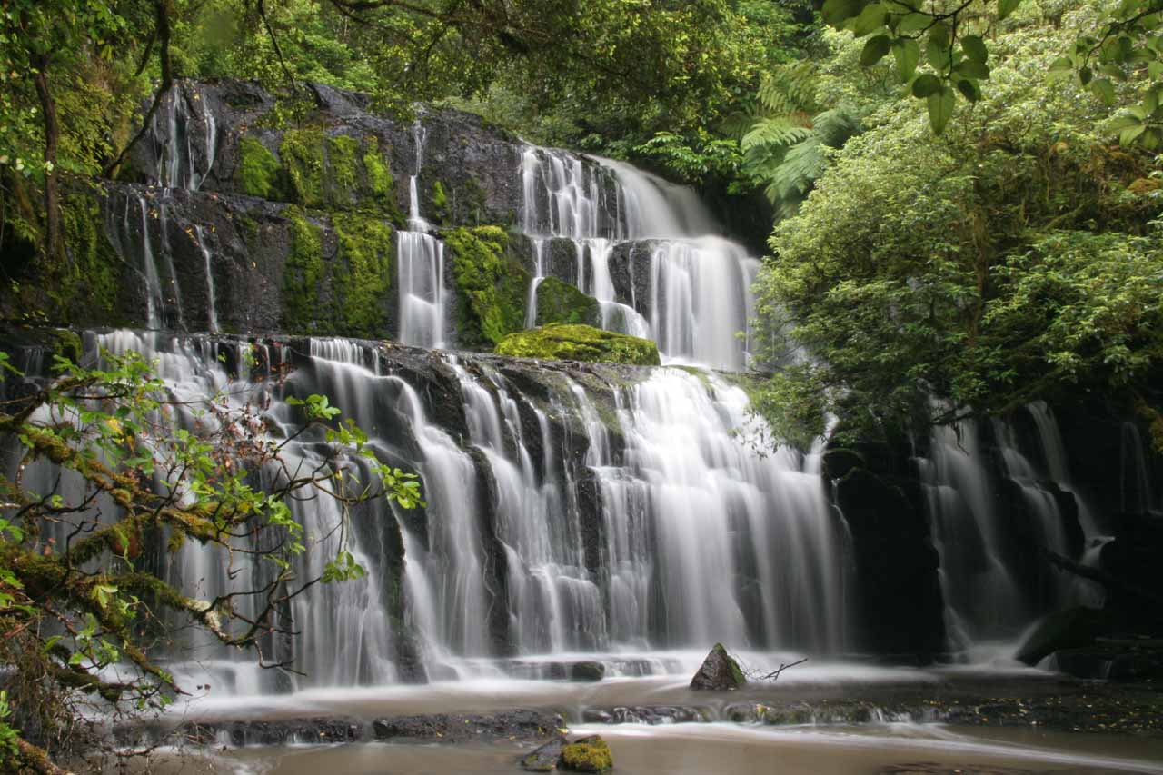 Purakaunui Falls - Post Card Waterfall in the Catlins Forest