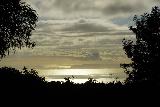Puu_Hinahina_Canyon_Trail_188_11212021 - View against the afternoon sun towards the silhouette of Ni'ihau