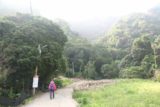 Qingren_Waterfall_004_10292016 - Mom walking to the landslide area on the way to the Qingren Waterfall