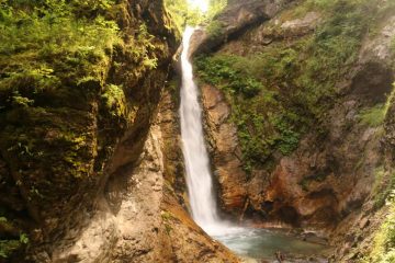The Raggaschlucht Waterfalls were a series of waterfalls nestled within the popular Raggaschlucht Gorge.  While there were several smaller chutes and cascades squeezed into the depths of the gorge...