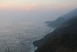 Ragged_Point_026_11162018 - Looking back up along the hazy Big Sur Coastline shortly before continuing our drive south to Ragged Point