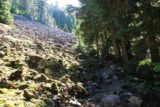 Rainier_013_08242011 - The Spray Park Trail skirting alongside a sloping volcanic boulder field