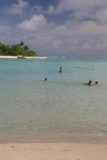 Rarotonga_096_01112010 - People in the lukewarm waters of Muri Lagoon