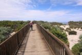 Remarkable_Rocks_008_11122017 - Julie on the boardwalk track leading to the Remarkable Rocks on Kangaroo Island