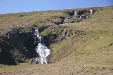 The waterfalls named Rjukandi referred to on this page (as there were many instances of waterfalls with this name in Iceland) pertain to the series of waterfalls we noticed along the Ring Road...