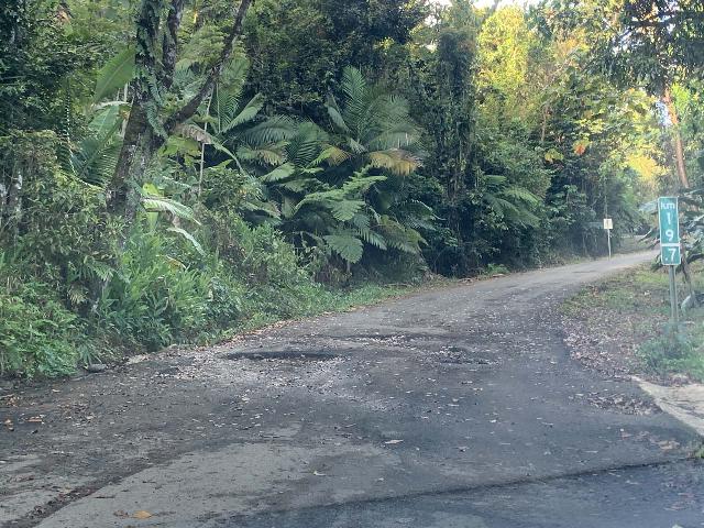 Rio_Espiritu_Santo_007_iPhone_04212022 - Having to deal with deep potholes and ruts while driving the PR-186 Road, especially when it crossed in the El Yunque Forest Reserve